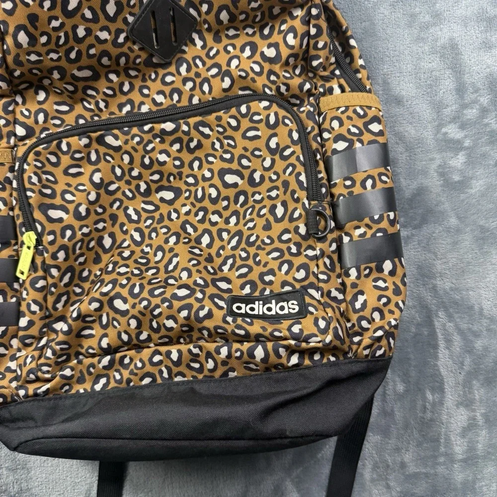 Adidas Classic 3 Stripes Cheetah Print Backpack Large